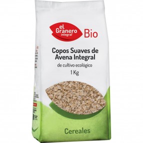 EL GRANERO INTEGRAL Copos suaves de avena integral Bio bolsa 1 Kg